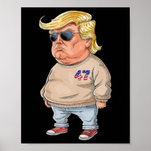 I Am Just A Chill Guy - Funny Chill Guy Meme Trump Poster
