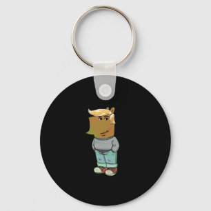 I Am Just A Chill Guy Trump Hairstyle Dog  Key Ring