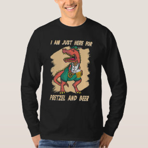 I Am Just Here For Beer Dinosaurs Bavarian German T-Shirt