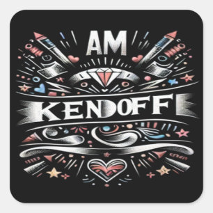 I Am Kenoff, Square Sticker