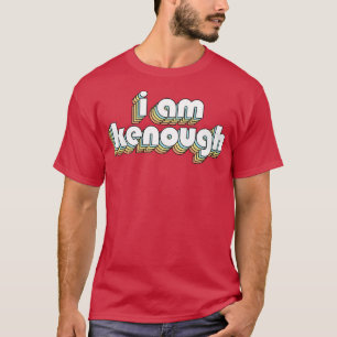 I Am Kenough Retro Rainbow Typography Faded Style T-Shirt