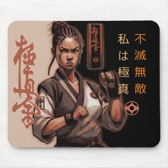 I am Kyokushin, Indestructible, Invincible Mouse Pad (Front)