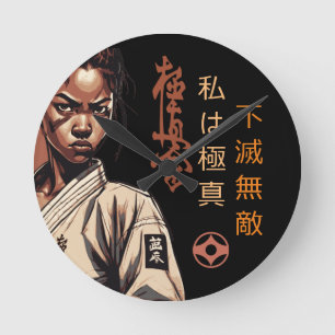 I am Kyokushin - Unbreakable, Unstoppable, Karate Round Clock