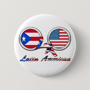 I Am Latin American Boricua 6 Cm Round Badge