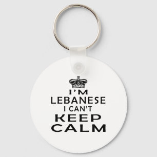 I am Lebanese I can't keep calm Key Ring