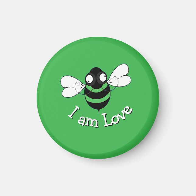 I Am Love Bee Magnet (Front)