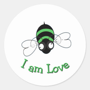 I Am Love Bee Sticker