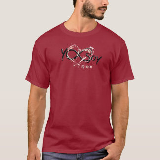 I Am Love with Abstract Heart T-Shirt