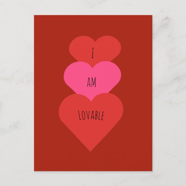 I Am Loveable Postcard (Front)