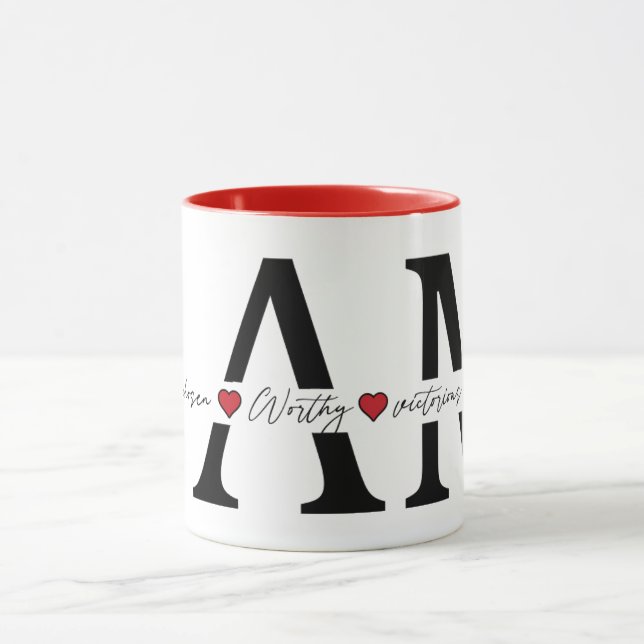 I am Loved, Chosen, Worthy, Victorious, Enough Mug (Center)