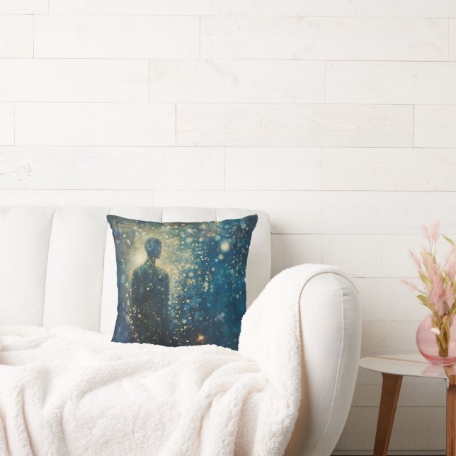 I Am Made of Moonlight — Radiant Cosmic Design Cushion (Couch)