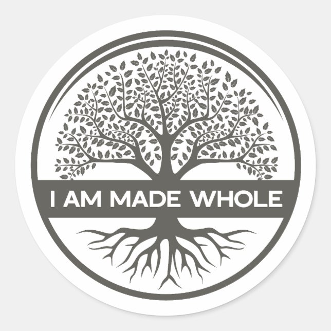 I Am Made Whole - logo sticker (Front)