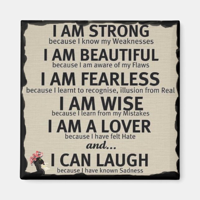 I am..... magnet (Front)