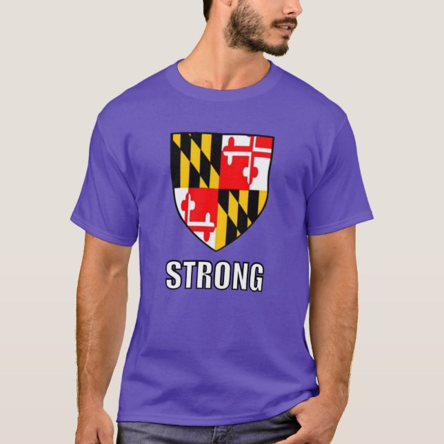 I Am Maryland Strong Oversized T-Shirt (Front)