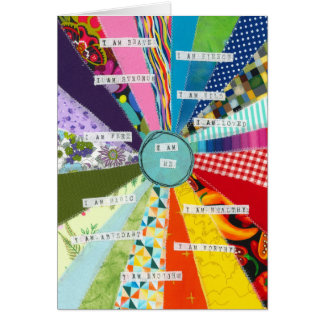 I am me - Positive affirmations greeting card