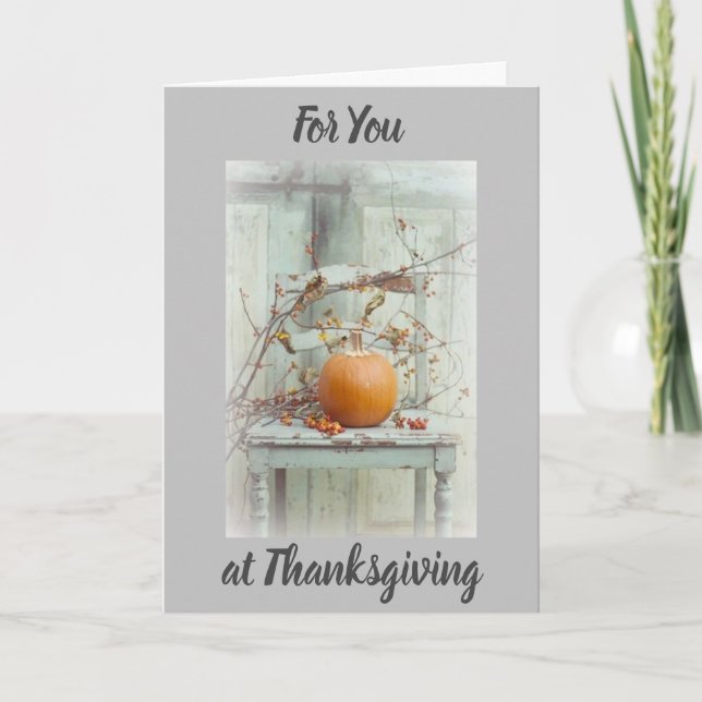 I AM "MOST THANKFUL" FOR **YOU** THANKSGIVING CARD (Front)