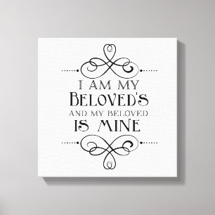 I Am My Beloved's and My Beloved is Mine Canvas Print
