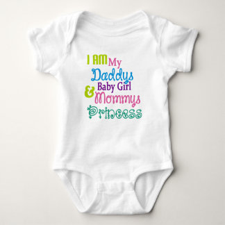 I am my daddys baby girl and mummy's princess baby bodysuit