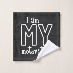 I am my motivation wash cloth