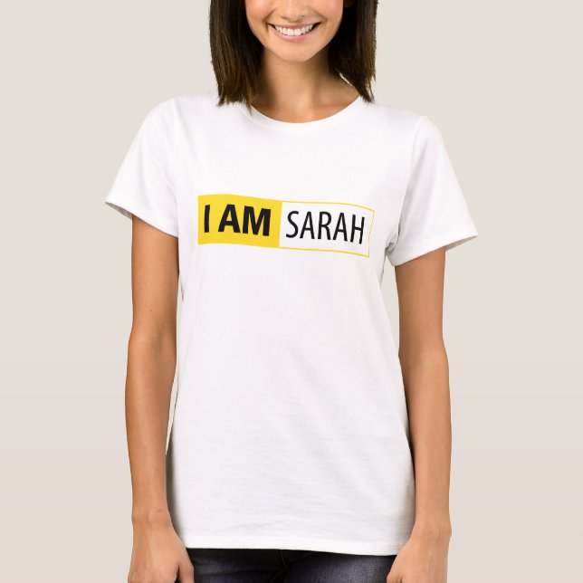 I AM NIKON SERIES T-SHIRTS WITH YOUR NAME (Front)
