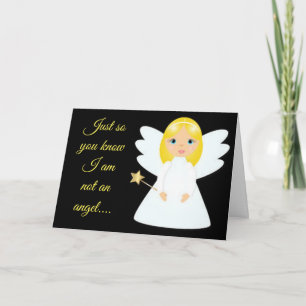 **I AM NO ANGEL** CELEBRATE US UNDER MISTLETOE! HOLIDAY CARD