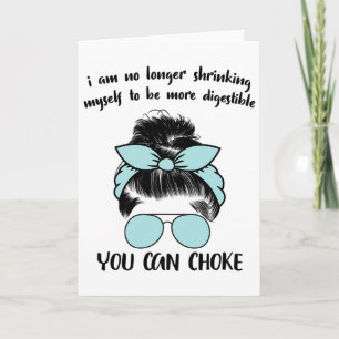 I Am No Longer Shrinking Myself Strawberry Boxing Card