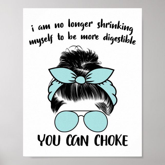 I Am No Longer Shrinking Myself Strawberry Boxing  Poster (Front)