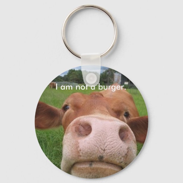 I am not a burger. key ring (Front)