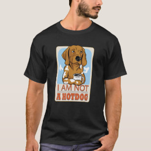I Am Not A Hotdog Cook Dog Dachshund Humour T-Shirt
