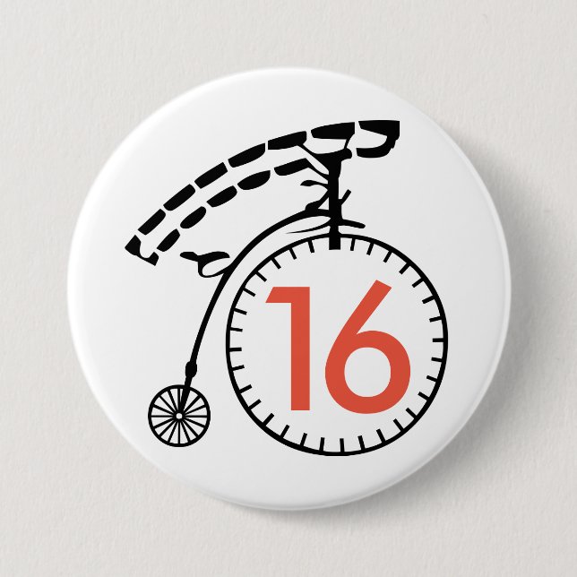 I am not a number. 7.5 cm round badge (Front)