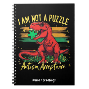 I Am Not a Puzzle Embracing Autism Acceptance Notebook