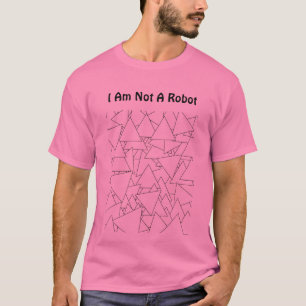 I Am Not A Robot Mens Pink T-Shirt