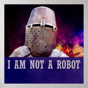 I am not a robot poster