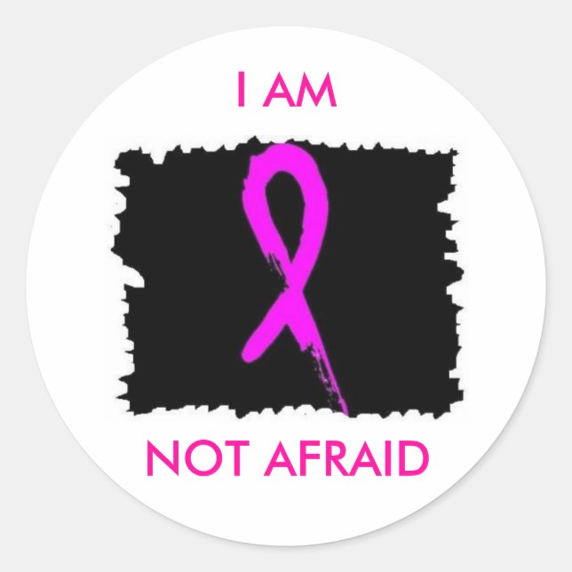 I AM NOT AFRAID-Sticker Classic Round Sticker (Front)