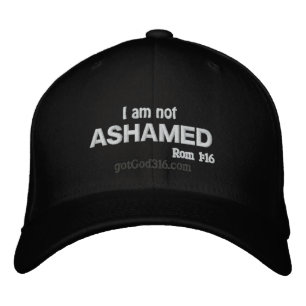 I am not ashamed! gotGod316.com Wool Embroidered Hat