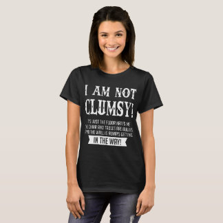 I am not clumsy motorcycle t-shirts