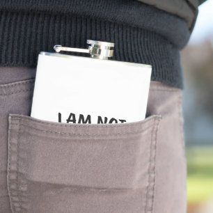 I am not perfect, but I am unique Hip Flask