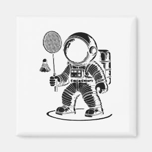 I Am Not Short I Am A Badminton Player Racket Shut Magnet
