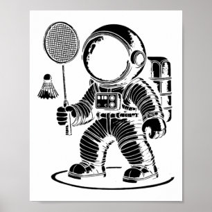 I Am Not Short I Am A Badminton Player Racket Shut Poster