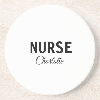 I am nurse medical expert add your name text simpl coaster