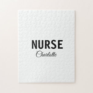 I am nurse medical expert add your name text simpl jigsaw puzzle