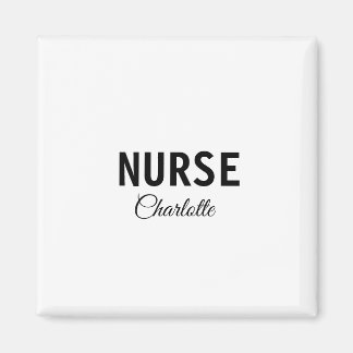 I am nurse medical expert add your name text simpl magnet