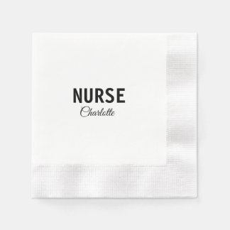 I am nurse medical expert add your name text simpl napkin