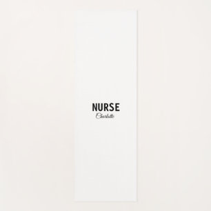I am nurse medical expert add your name text simpl yoga mat