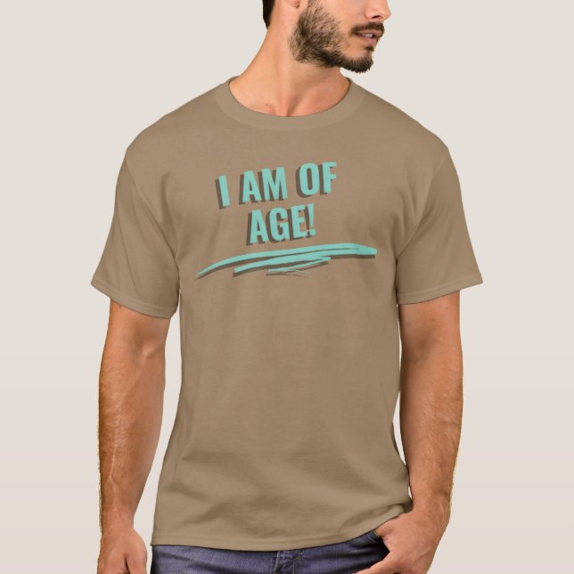 I AM OF AGE 70s family T-Shirt (Front)