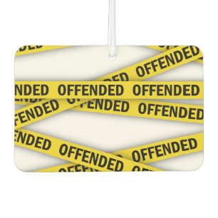 I am offended police tape do not cross car air freshener
