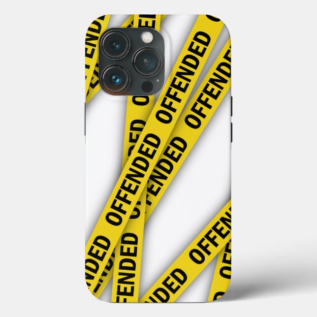 I am offended police tape do not cross Case-Mate iPhone case (Back)