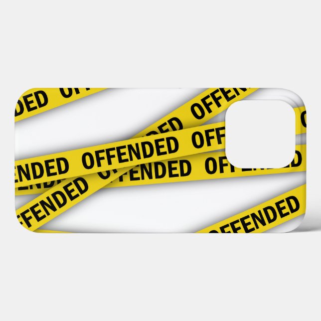I am offended police tape do not cross Case-Mate iPhone case (Back (Horizontal))
