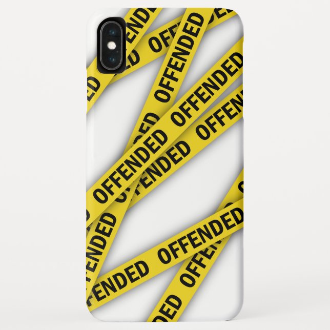I am offended police tape do not cross Case-Mate iPhone case (Back)