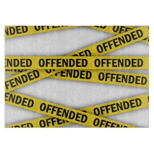 I am offended police tape do not cross cutting board